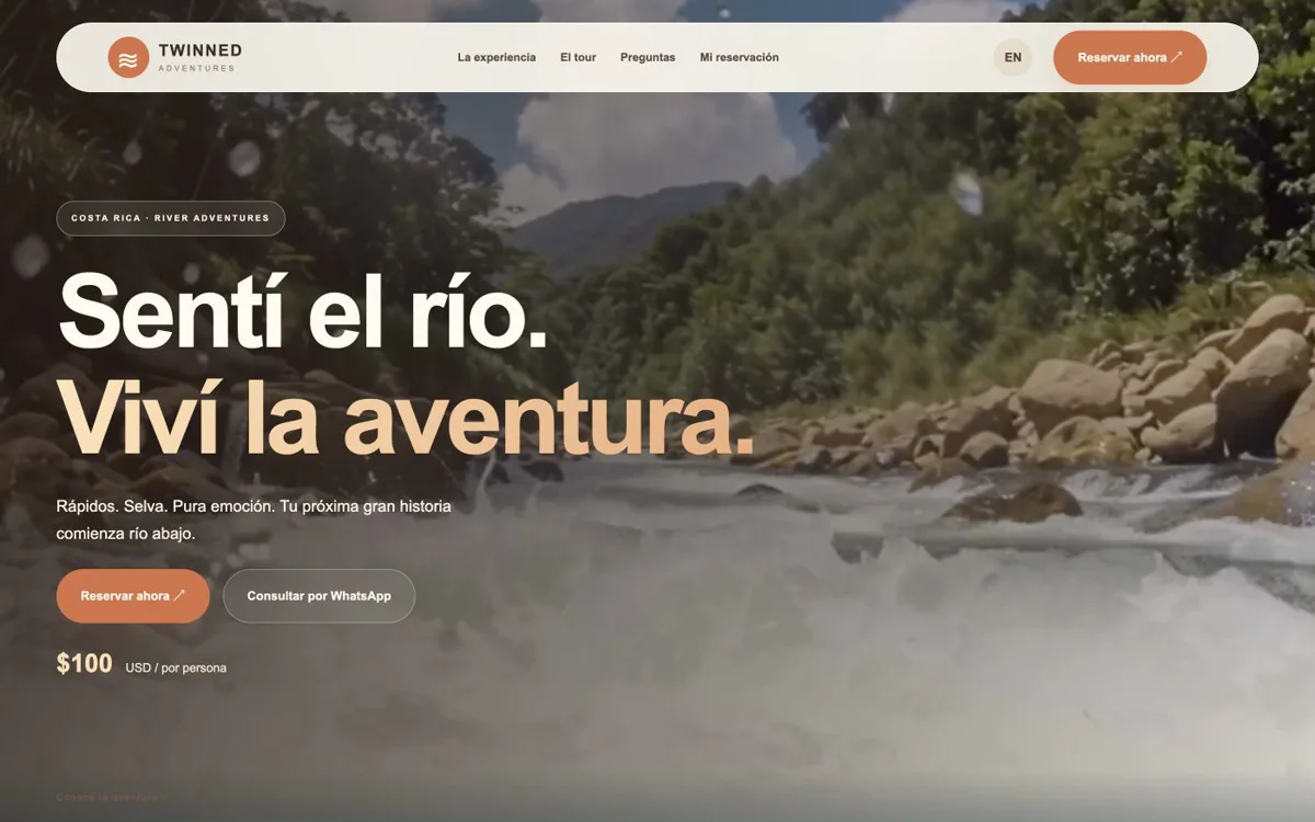 Vista del proyecto Twinned Adventures